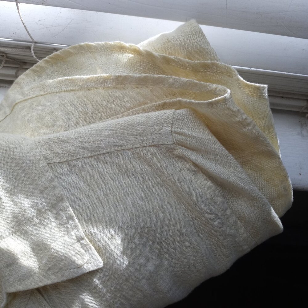 SIGRID OLSEN 100% linen button down shirt (S) - Picture 14 of 14